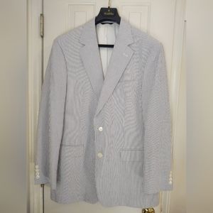 Brooks Brothers Seersucker Men's Suit 44 Jacket W33 L32